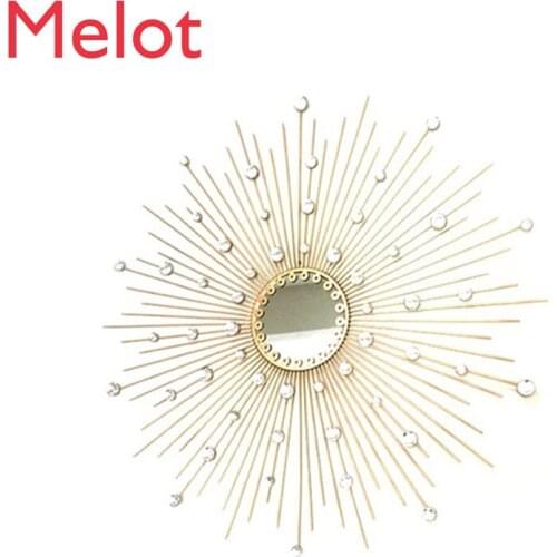 European Creative Wrought Iron Wall Hanging Sunglasses Flower Mural Crafts Home Livingroom Background Wall Ornament Decor