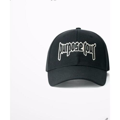 Brand New Purpose Tour Baseball Cap Embroidered Vintage Retro Justin Bieber Hat High Street Dark Tide Caps For Women and Men