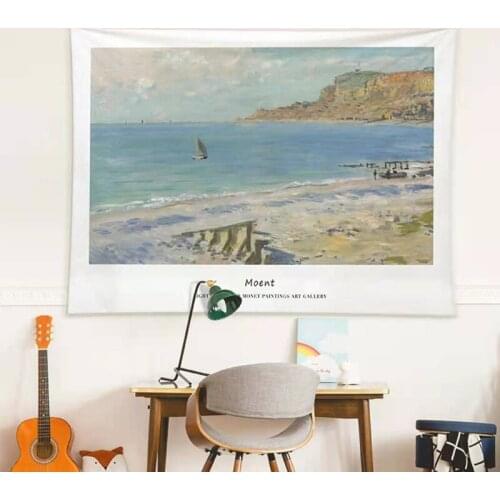 Tapestry Background Cloths Rобелен Kawaii Room Decor Printing Ins Wind Hanging Nordic Art Series Decorative Bedside Wall Cloth