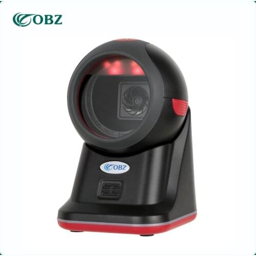 1D 2D QR Desktop Barcode Scanner CMOS Imager Omnidirectional Bar Code Reader XB-8608H