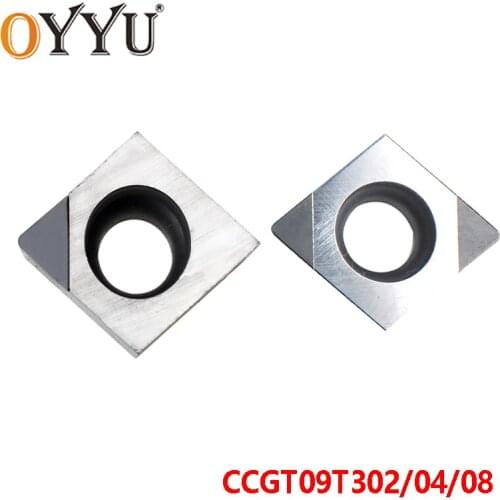 OYYU CCGT CCGT09T302 CCGT09T304 CCGT09T308 2V CBN Cubic Boron Nitride Diamond High-hard CNC Inserts CCGT09T3