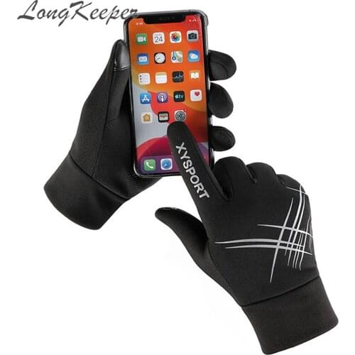 LongKeeper Cycling Breathable Non-Slip Touch Screen Gloves Outdoor Sport Fitness Sun Proof Ultra-thin Fabric Warm Mittens Luvas