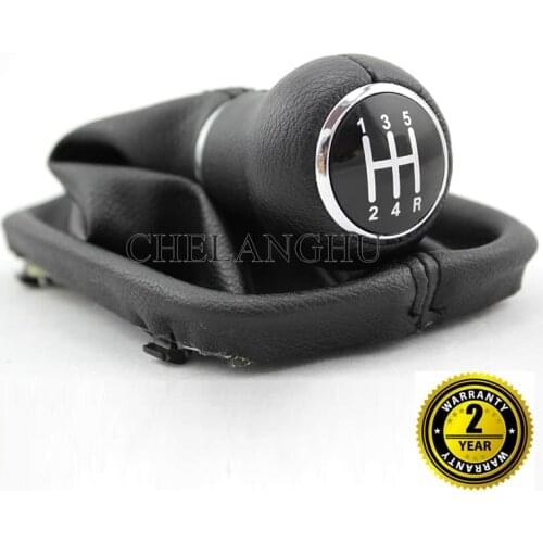 For Audi A4 B5 1995 1996 1997 1998 1999 2000 2001 Car-Styling 5 Speed Gear Stick Shift Knob With Leather Gaiter Boot