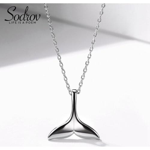 SODROV 925 Sterling Silver Shell Mermaid Stud Earring for Women Fine Party Jewelry HE050 brincos