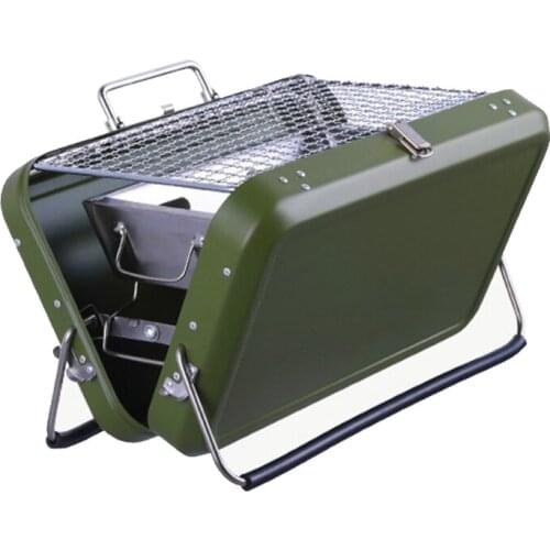 Mini Grill Stainless Steel Folding Barbecue Charcoal Grills for Hiking Camping picnics or Your Average Backyard Barbecue