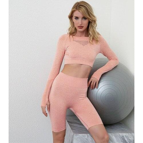 Gym Sportswear Female Sport Bra Fitness Clothes Workout Suit Seamless Leggings Yoga Set Women Tracksuit Outfit Exercise Clothing