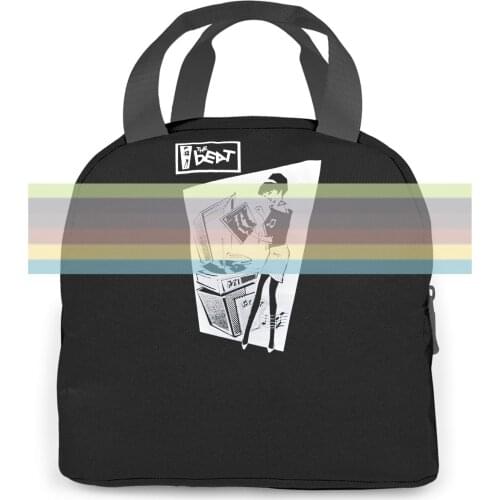 MENS BLACK THE BEAT GIRL SKA MOD PUNK TWO TONE SPECIALS MADNESS Cute Tatoo Lover Punk women men Portable insulated lunch bag