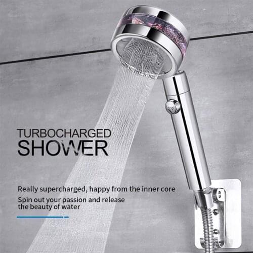Rotatable High Pressure Shower Head With Pressurized Nozzle Bathroom Accessories Water Saving Shower Head Plastic Water Sprayer