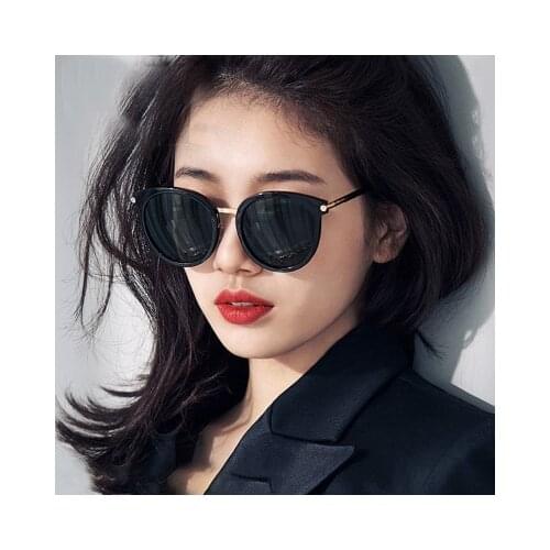 Mirror Metal Oval Cat Eye Sport Polarise Sunglasses Polarized Womens for Woman