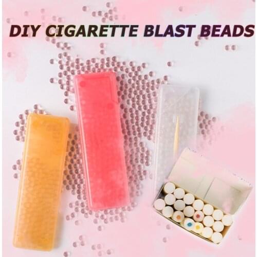100PCS/Box Cigarette Filter Capsule with Stick DIY Blast Beads Fruit Mint Flavor Pops Beads Cigarette Holder Smoking Accessories