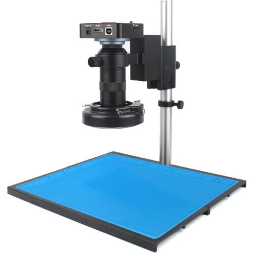 1080P 38MP 2K HDMI USB Industrial Electronic Video Microscope Camera + 130x C-MOUNT Lens For Phone PCB SMD CPU Soldering
