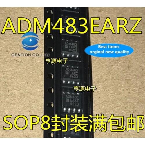 20PCS ADM483 ADM483EARZ RS485 transceiver IC SOP8 in stock 100% new and original
