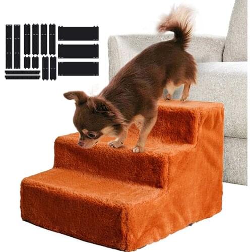 2021 Small Dog Pet Ladder House Indoor Dogs Climbing Ladder for Cats Litter Assemble and Disassemble Non-slip Platform Ladder