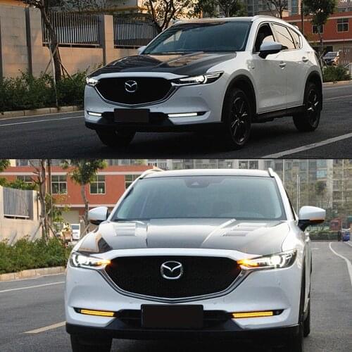 2x LED Daytime Running DRL White Lights Lamps Car Accessories For MAZDA CX-5 2017 2018