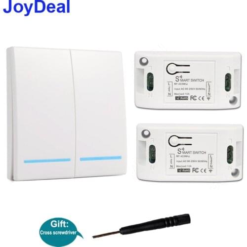 433Mhz Wireless RF 86 Wall Panel Transmitter AC 110V 220V Smart Remote Control Switch DIY Intelligent Home Automation Module