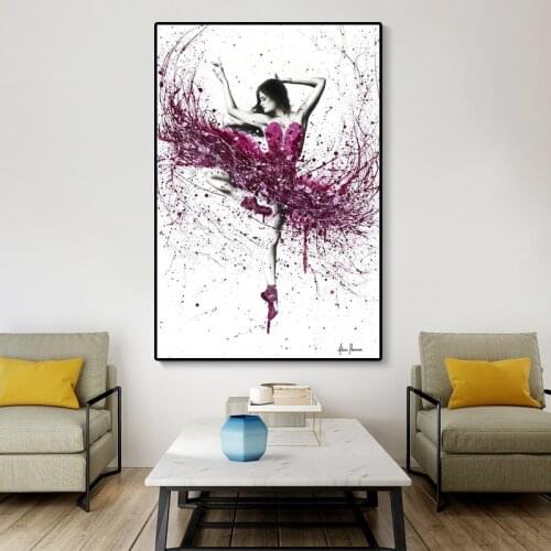 Abstract Graffiti Art Ballet Dancer Canvas Painting Wall Art Picture for Opera Studio Modern Home Wall Decor Posters and Prints