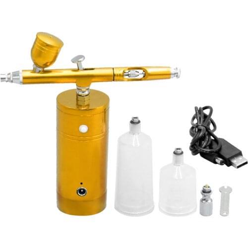 KKmoon Airbrush Kit Portable Airbrush Compressor Spray Pump Dual Action Airbrush Gun for FX Makeup Tattoo Painting Moisturizing