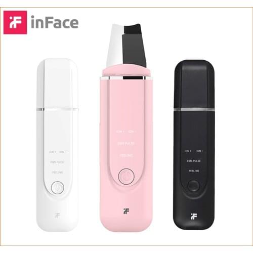 InFace Ultrasonic Ion Cleansing Instrument Cleansing Blackhead Peeling Shovel Facial Pore Cleaner Face Skin ion Scrubber