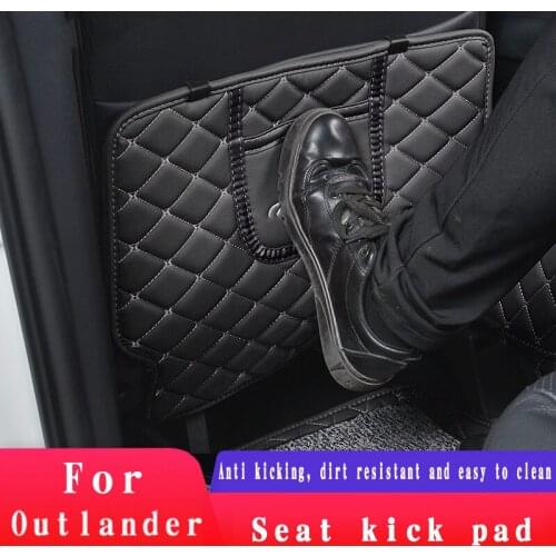 For Mitsubishi Outlander 2013-2019 Car-covers Central armrest box kick-proof pad, seat back kick-proof protective pad
