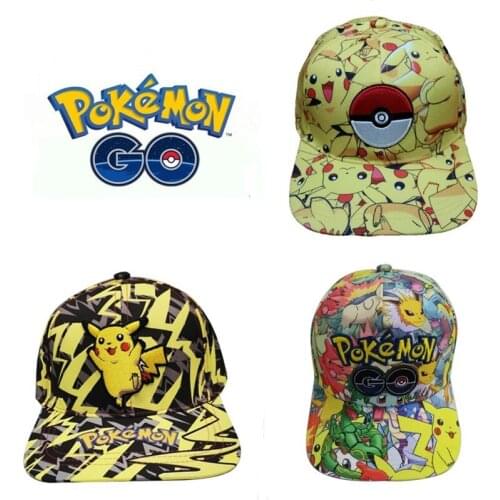 Pokemon Pikachu Baseball Cap Boys Girls Adult Baseball Cap Sports Street Sunscreen Hat Anime Cartoon Breathable Baseball Cap