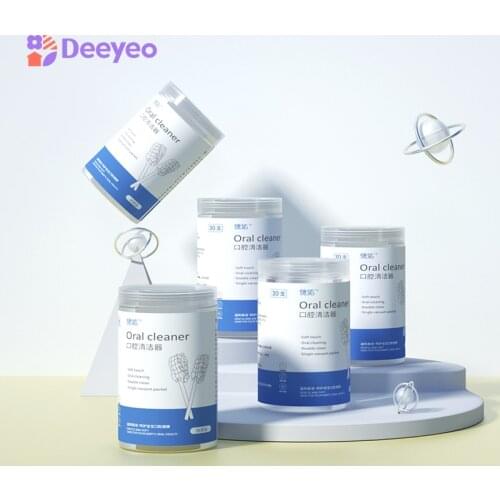 Deyo Soft Tooth Brush For Kids 0-3 Years Baby Oral Cleaner Disposable Tongue Toothbrush Newborn Double Clean Tongue Wash 5 Boxes