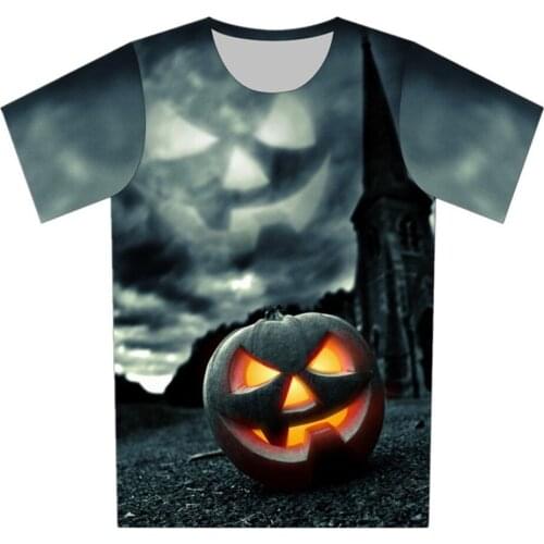 Horror Zombie All Saints' Day MenWomen Punk Style T-Shirt Boy Girl Halloween Hip Hop Tshirt Children Cool Birthday Clothes Tops