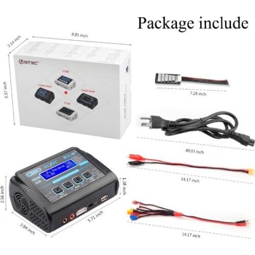 Hot Sale HTRC C150 Lipo Charger Battery Rc AC/DC 150W 10A RC Balance Discharger for LiPo LiHV LiFe Lilon NiCd NiMh Pb Battery