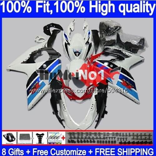 Injection For SUZUKI GSX-R1000 GSXR 1000 K9 23MC.4 Blue white GSXR1000 2009 2010 2011 2012 2013 09 10 11 12 13 16 OEM Fairing