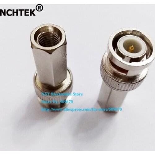 NCHTEK BNC MaleTwist-On Plug, CCTV BNC RG59 coaxial cable Twist on BNC camrea Connector Adapter/Free Shipping/10pcs