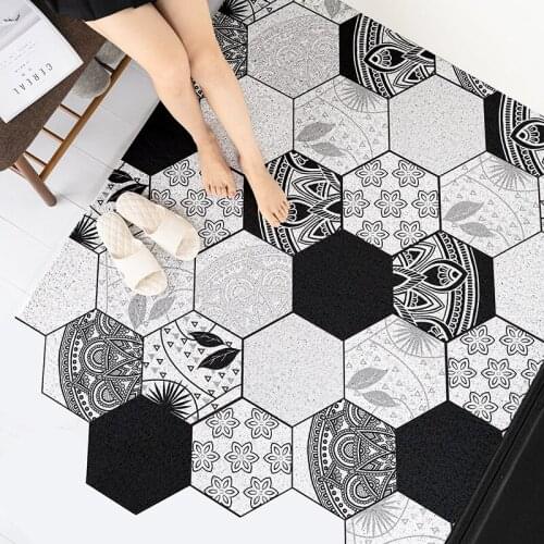 Nordic Home Door Mat Silk Loop Non-Slip Washable Easy Clean Floor Mats Carpet Porch Hallway Living Room Bedroom Custom Door Mat