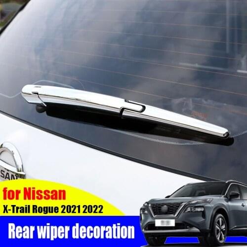 For Nissan X-Trail Rogue 2021 2022 window wiper cover decoration rear window ABS modification
