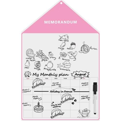 Magnetic Dry Erase Whiteboard Fridge Monthly Calendar Home Office Refrigerator Message Board Message Board Fridge Magnet