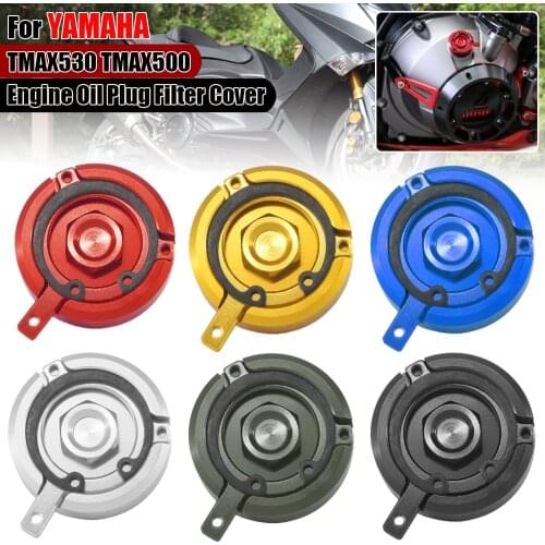 Motorcycle CNC Engine Oil Filter Cup Cover Cap For YAMAHA TMAX 530 500 TMAX500 2008-2012 TMAX530 2013-2017 MT09 Tracer FZ09 FJ09