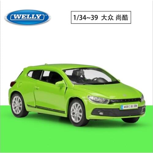 Welly1: 36 Scirocco alloy car model return force car childrens birthday new year Christmas gift