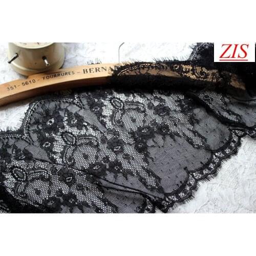 Fashion quality 300cm*25cm 3Pieces=a lot Eyelash lace for women wedding decoration DIY Scarf Fabric two colors