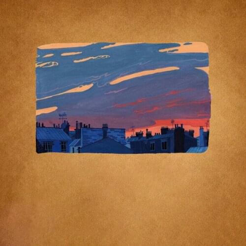 Fashion Patches landscape Sky Hot Heat Transfer Cloth Printing Sticker DIY Iron On Clothing Bag Shoes Custom Brand Logo