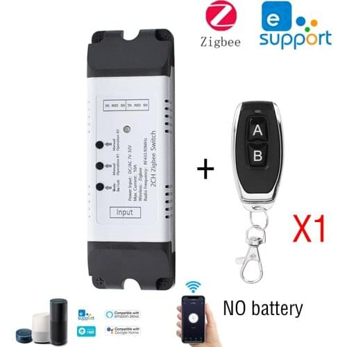 Tuya Smart ZigBee Light Switch Module Smart Home Automation DIY Breaker Supports 2 Way Control, Work with Alexa Google Home