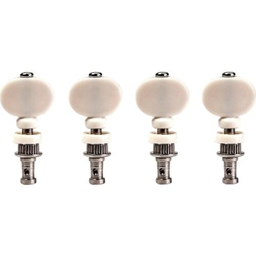 Set of 4 Ukulele Tuning Pegs with Cream Buttons for 4 String Ukulele Guitar Accessories