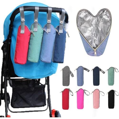 Nylon Baby Feeding Bottle Milk Warmer Insulation Bag Thermal Bag Waterproof Bolsa Termica Thermos Stroller Bottle Storage Bag