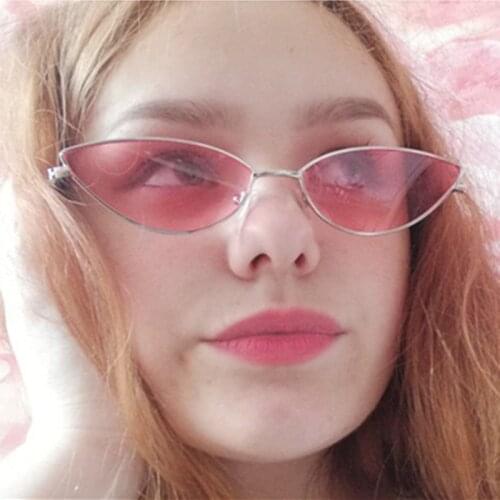 New Sunglasses Women Luxury Cat Eye Brand Design Metal Frame Gold Red Vintage Cateye Fashion Sun Glasses Lady Eyewear Goggles