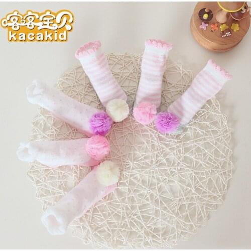 KACAKID Official Store Newborn Baby Girl Socks Set Lace Ball Princess Baby Girl Socks Set Cute Newborn Baby Girl Socks Set 1296