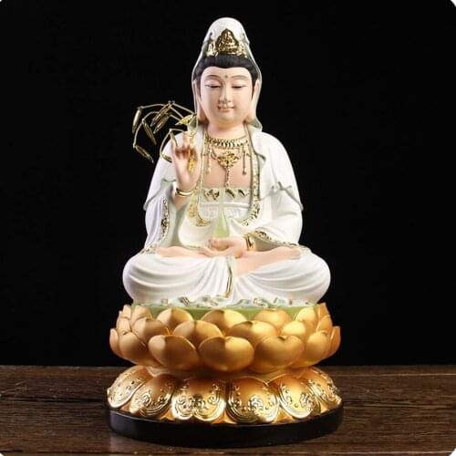 Wholesale Buddhism figure Guan yin Bodhisattva buddha Southeast Asia HOME SHOP protection Propitious Prosperity FENG SHUI statue