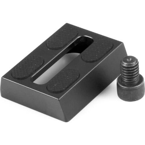 HERCULES Dovetail plate with non-slip Quick Release Plate 5.5cm (BLACK) 3/8'' M10 connection screw S8250