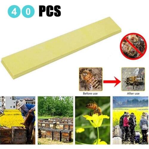 40/80Pcs Fluvalinate Strip with High Concentration Powerful Active Varroa Mite Control Beekeeping Medicine Beekeeping toolol