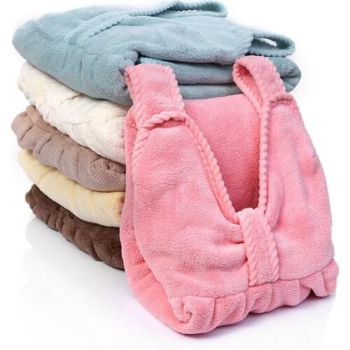 2020 New Microfiber Bathroom Water Absorbent Quick-drying Bath Towel Coral fleece Women Girls Beach Bathrobe Wearable Towels