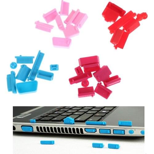 13Pcs/set Colorful Silicone Anti Dust Plug Cover Stopper Laptop dust plug laptop dustproof usb dust plug Computer Accessories