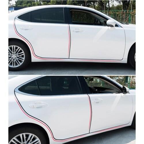 Anti-collision rubber car door edge scratch protection for Audi A4 B5 B6 B8 A6 C5 C6 A3 A5 Q3 Q5 Q7 BMW E46 E39 E90