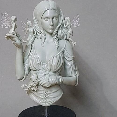Self-assembled New Unassembled 1/10 ancient warror woman bust Resin Figure Unpainted Model Kit