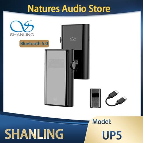 Shanling UP5 Dual ES9212C Balanced Bluetooth Decoding Headphone Amplifier USB DAC to 384K/ DSD256 3.5/ 2.5/4.4mm Headphones Jack