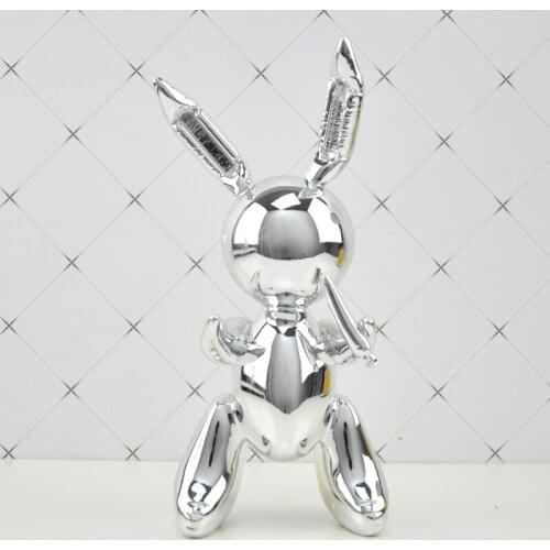 WORK RABBIT RESIN STATUE NORDIC STYLE ART SCULPTURE HOME DECORATION BALLOON DOG